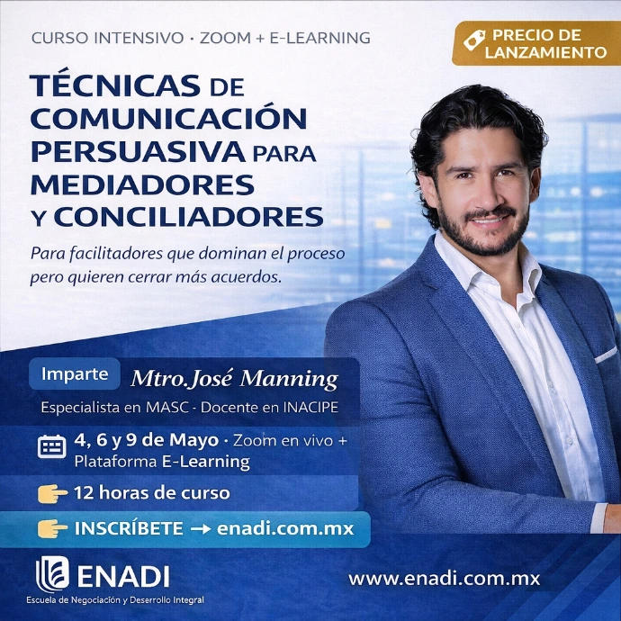 Curso de Técnicas de Comunicación Persuasiva para Mediadores y Conciliadores
